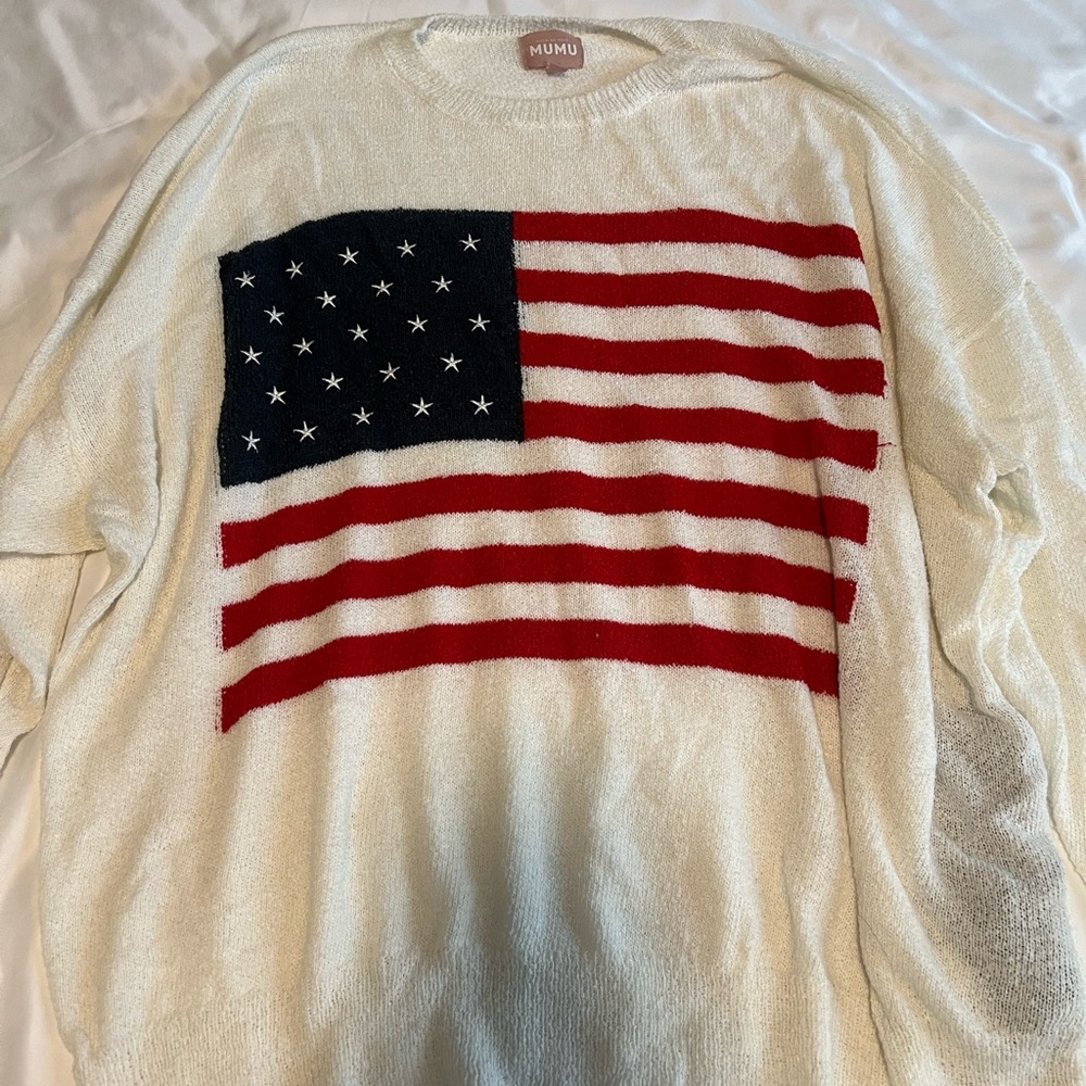 Show Me Your Mumu American Flag Sweater